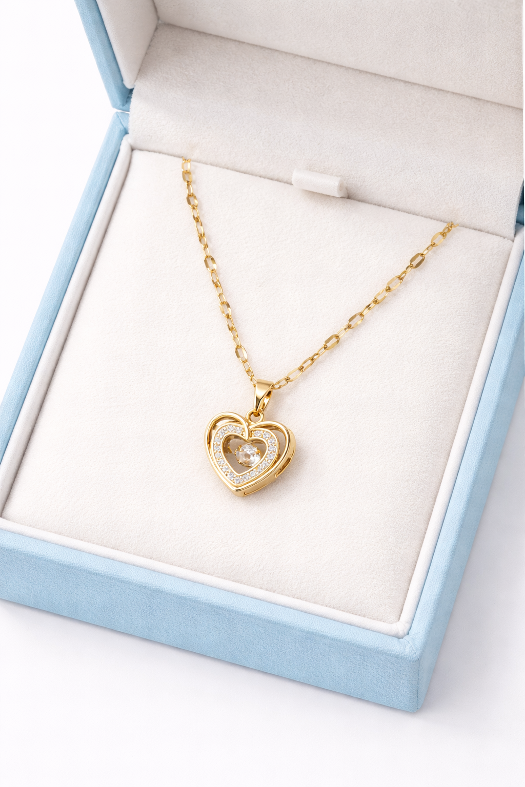 Collar en forma de corazón